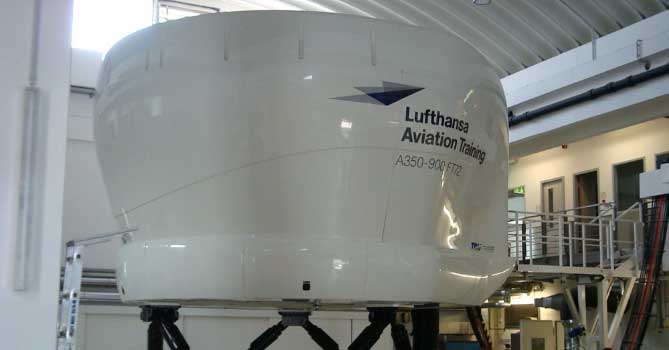 A350 Full FLight SImulator MUC Moderner A350 Flugsimulator in München
