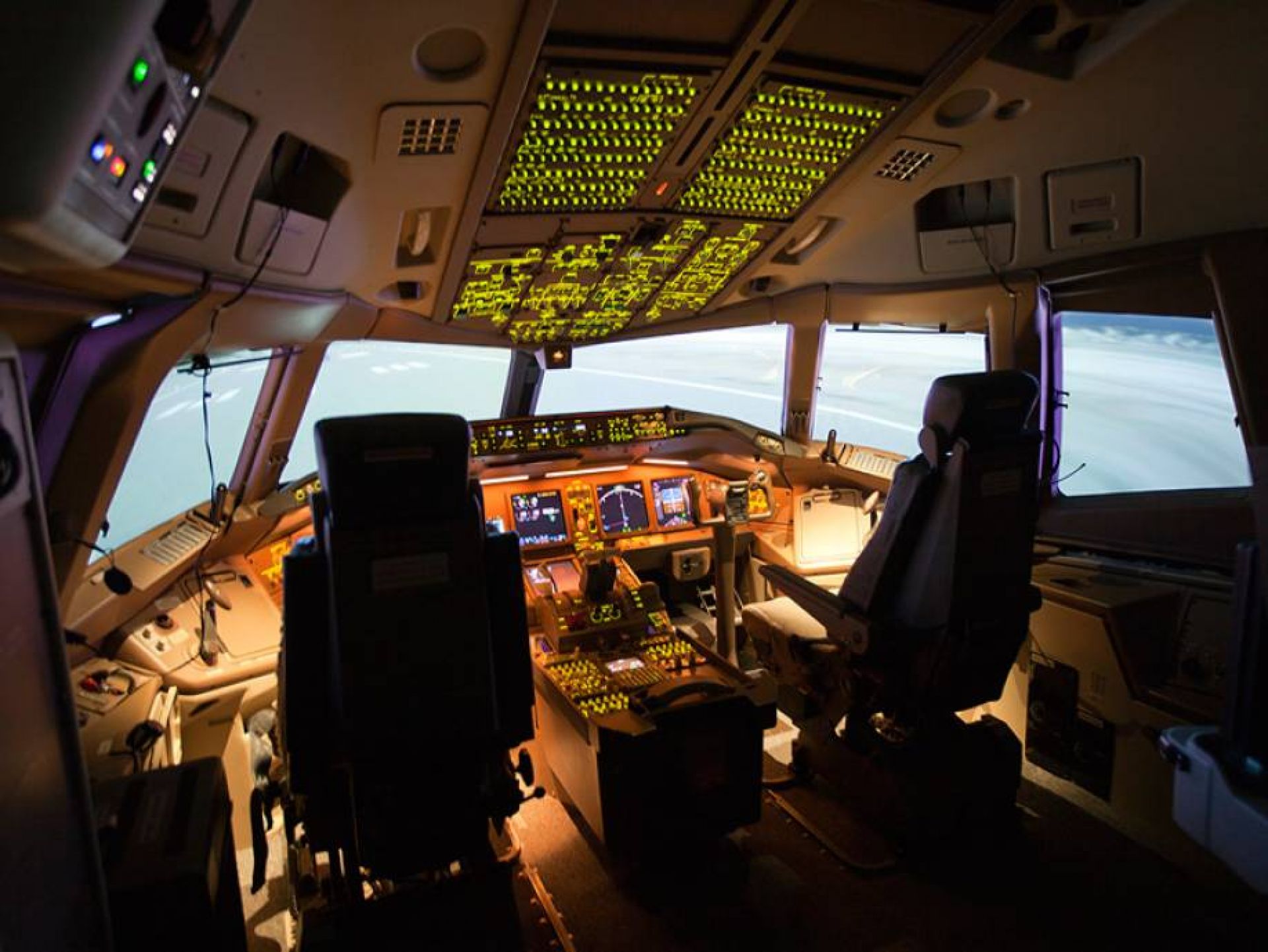 B777 Cockpit Full Flight Simulator