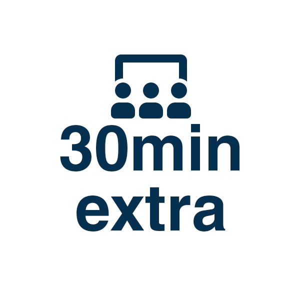 Additional flight time - 30 min - narrow body Additional flight time - 30 min - narrow body